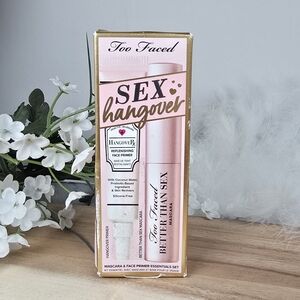Too Faced Better Than Sex Black Mascara & Hangover RX Face Primer Set New In Box